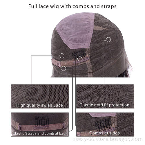 180% Density Unprocessed Original Real Human Long Hair Full Lace Front Cuticle Aligned Wig